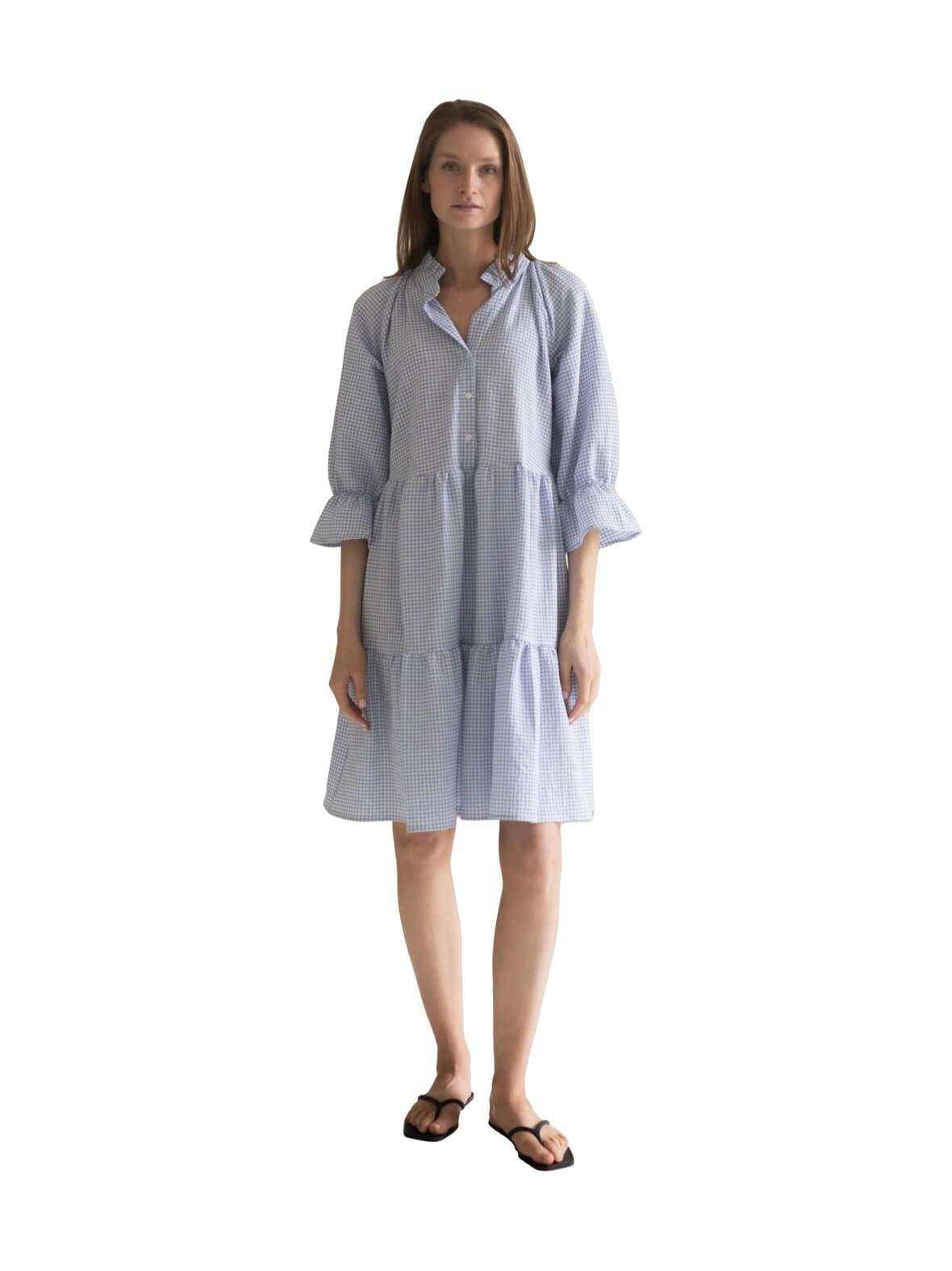Ruffled checker -mekko – Gauhar Helsinki