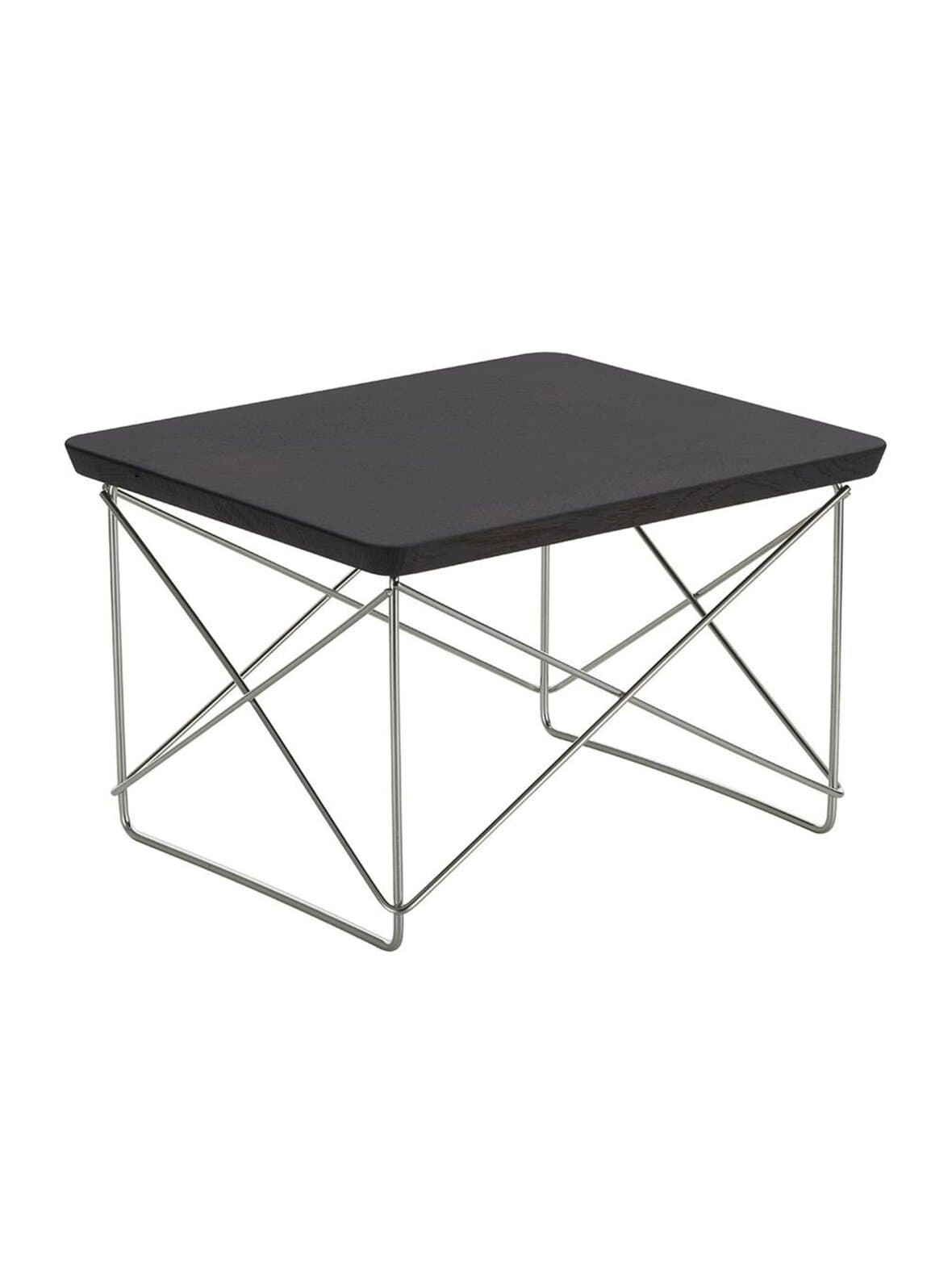 Eames occasional table ltr -sivupöytä tumma tammi / ruostumaton teräs – Vitra