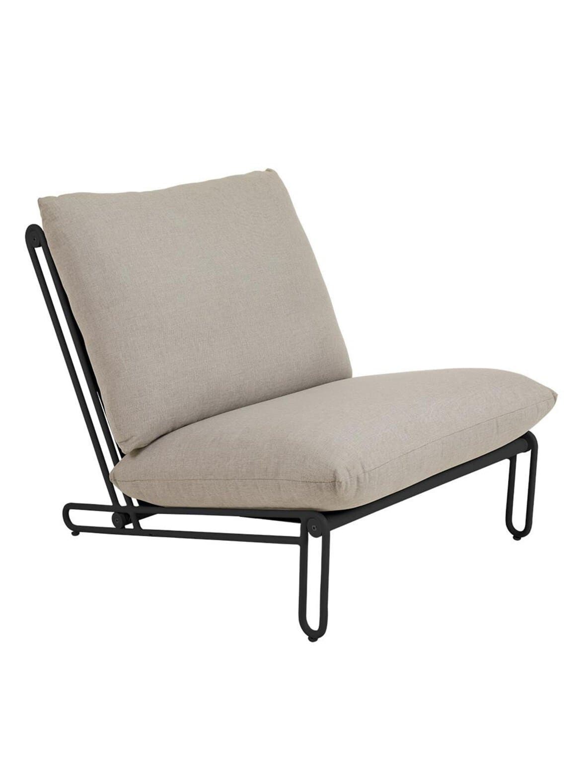 Blixt-nojatuoli beige/musta – Brafab