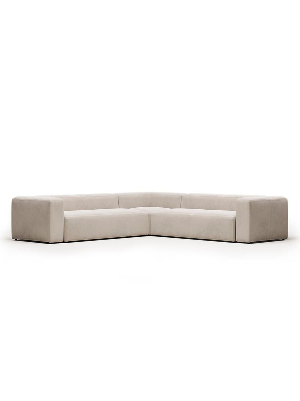 Blok-kulmasohva beige 320 x 320 cm – Kave Home