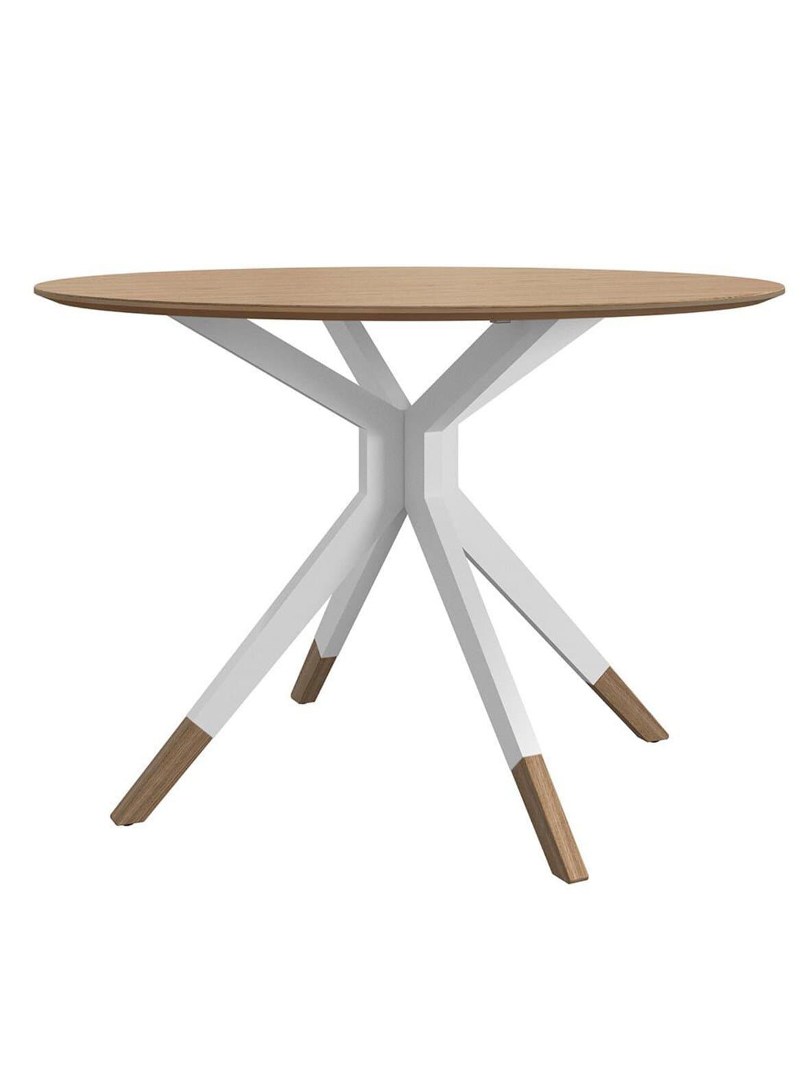 Billund-ruokapöytä luonnonvärinen tammi/valkoinen ø 110 cm – BoConcept
