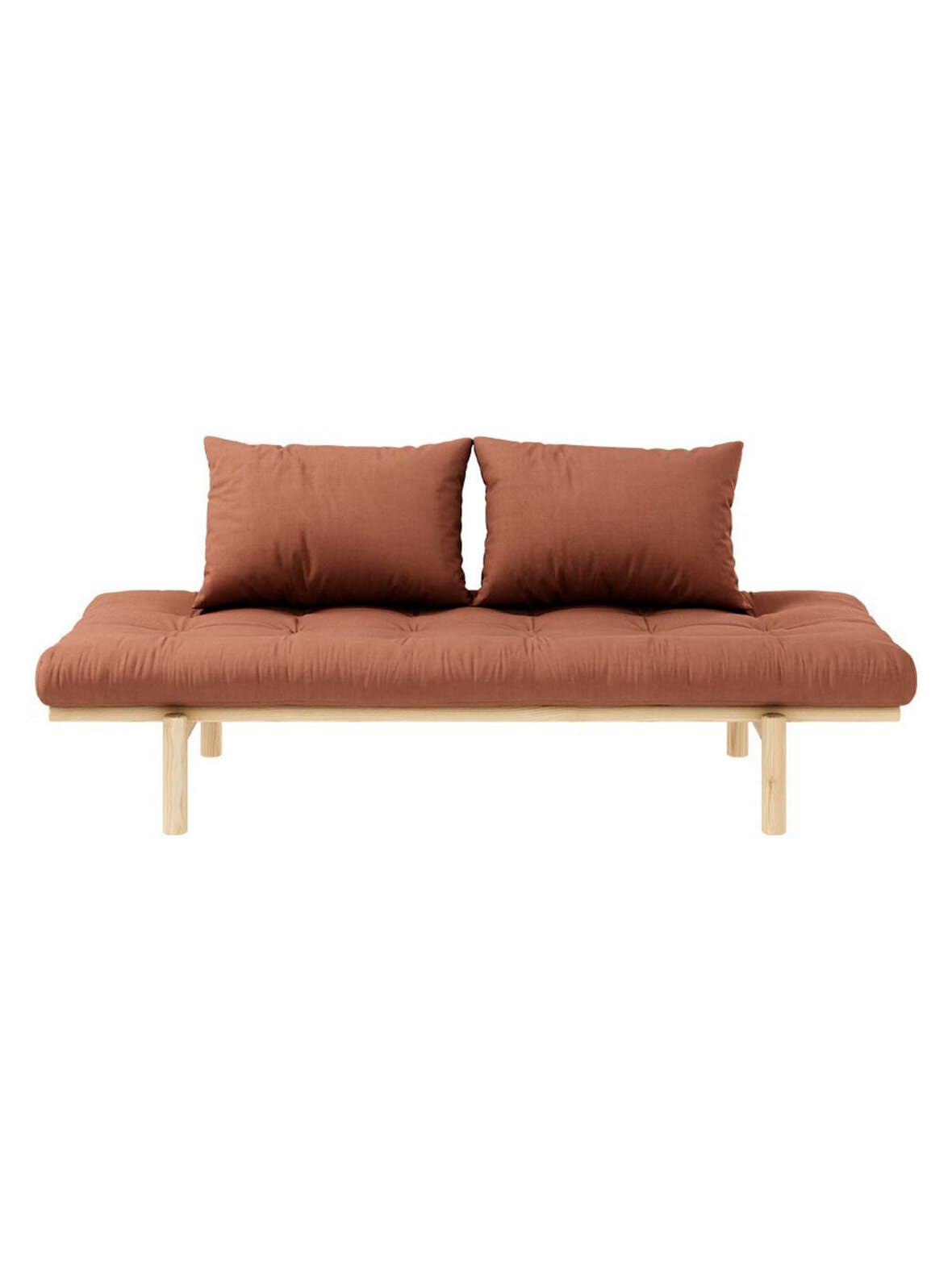 Pace-futonsohva clay brown/mänty – Karup