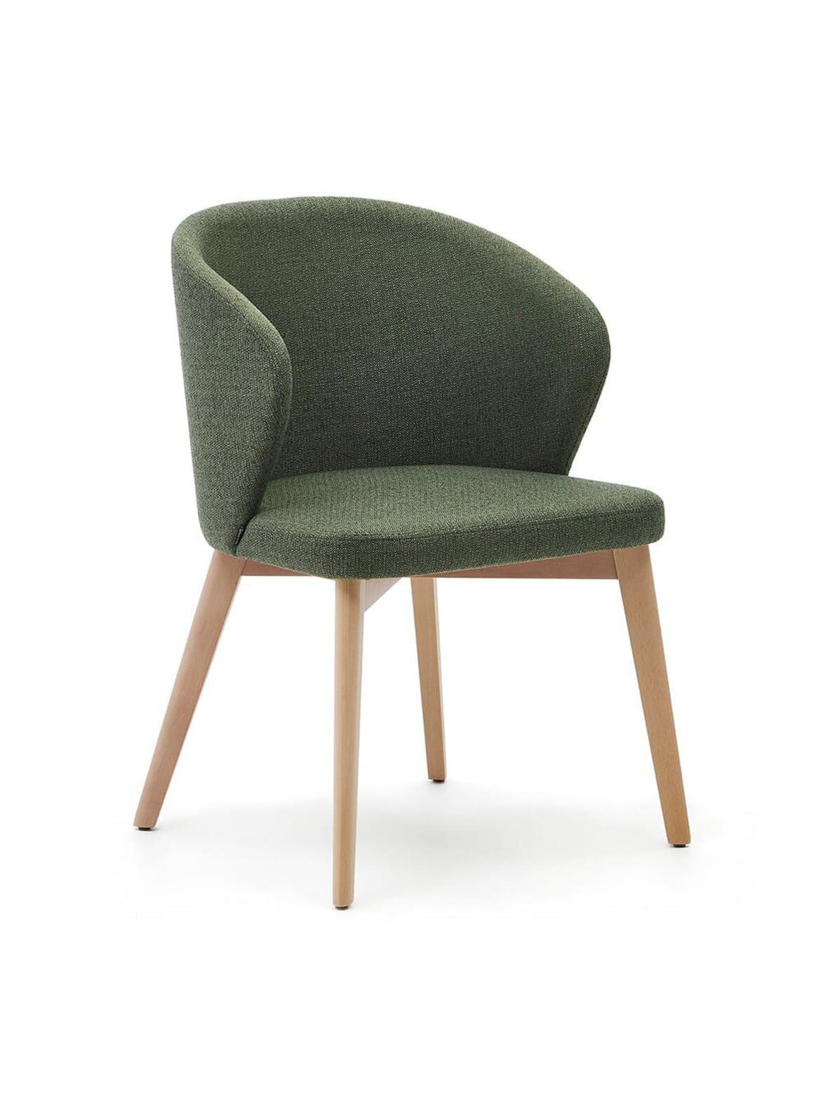 Darice-tuoli vihreä/pyökki – Kave Home