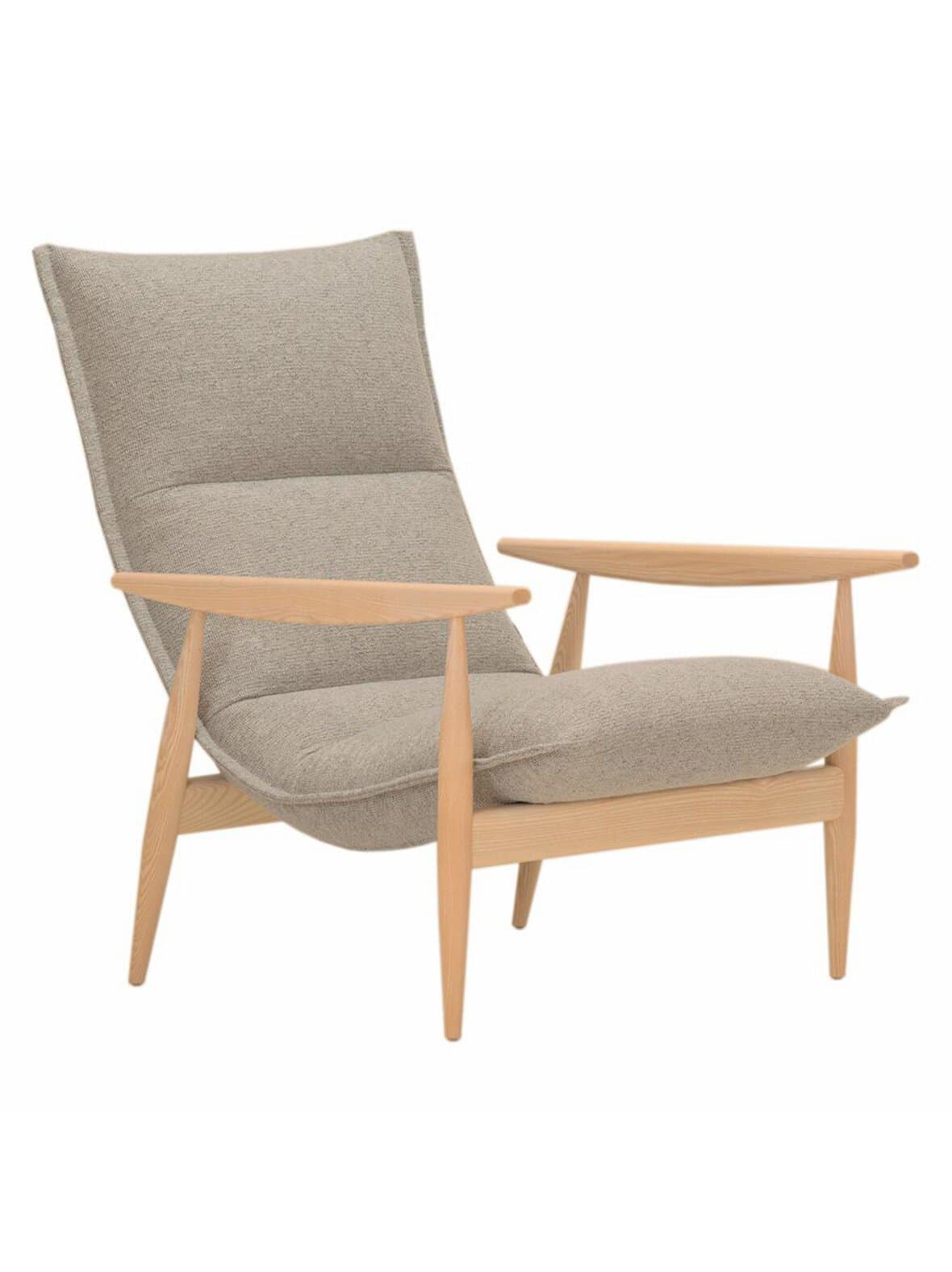 Tao-nojatuoli verso-kangas 149 harmaanbeige / valkolakattu saarni – Adea