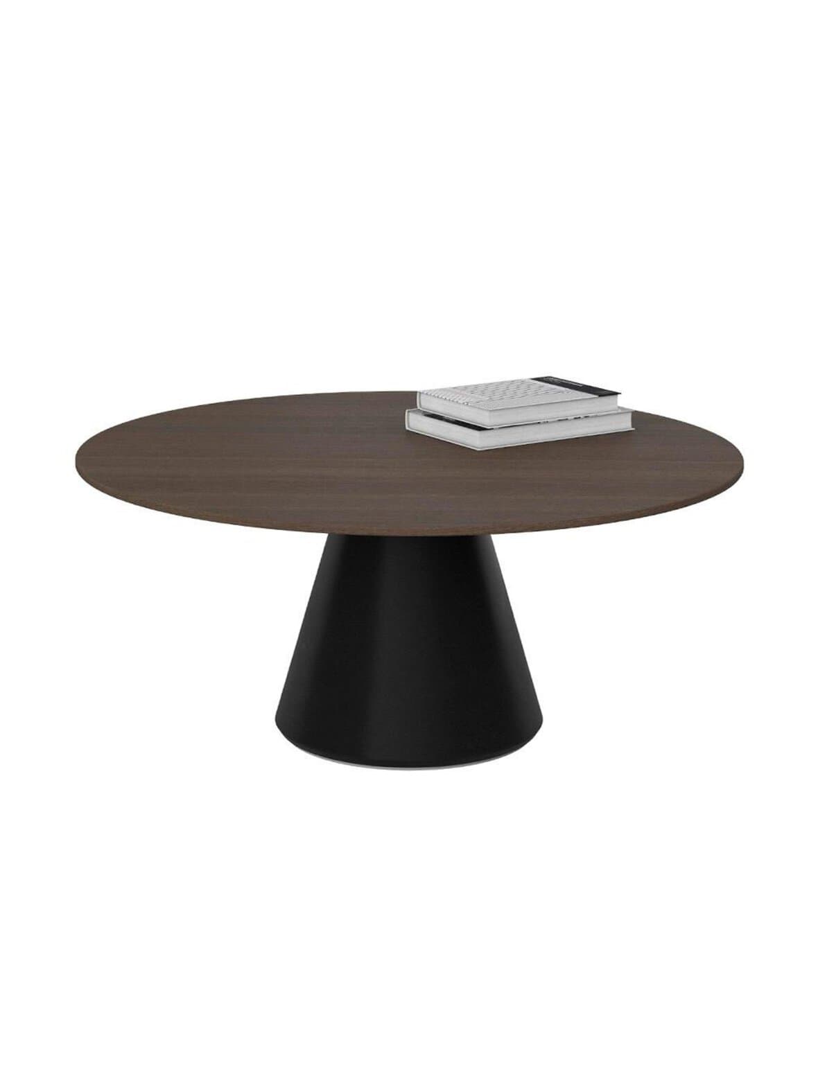 Madrid-sohvapöytä musta / tumma tammiviilu ⌀ 80 cm – BoConcept