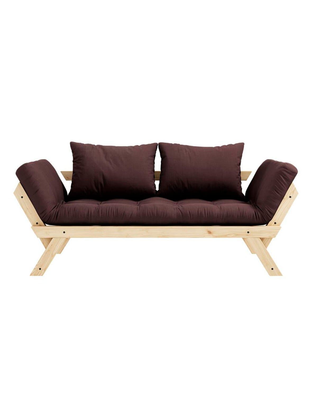 Bebop-futonsohva brown / mänty l 180 cm – Karup