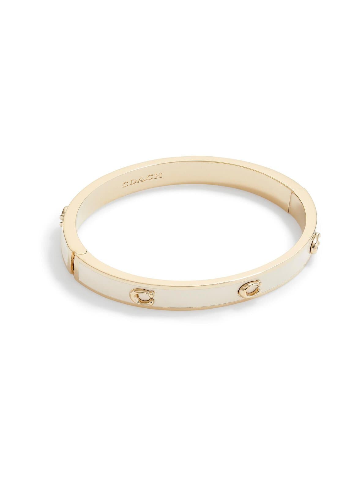 Pegged c enamel hinge bangle -rannekoru – Coach