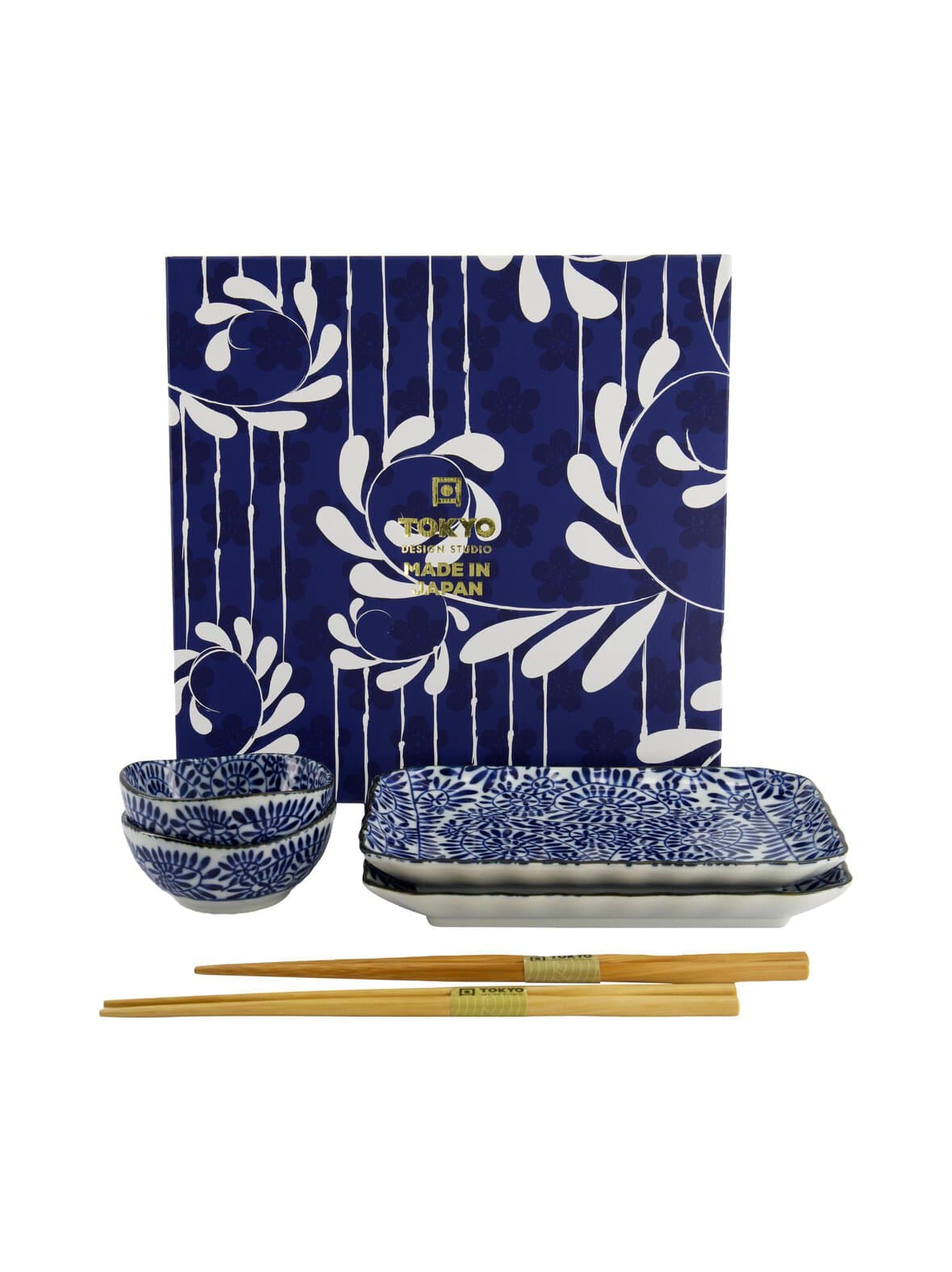 Aizome tako karakusa -sushisetti 6-osainen – Tokyo Design Studio