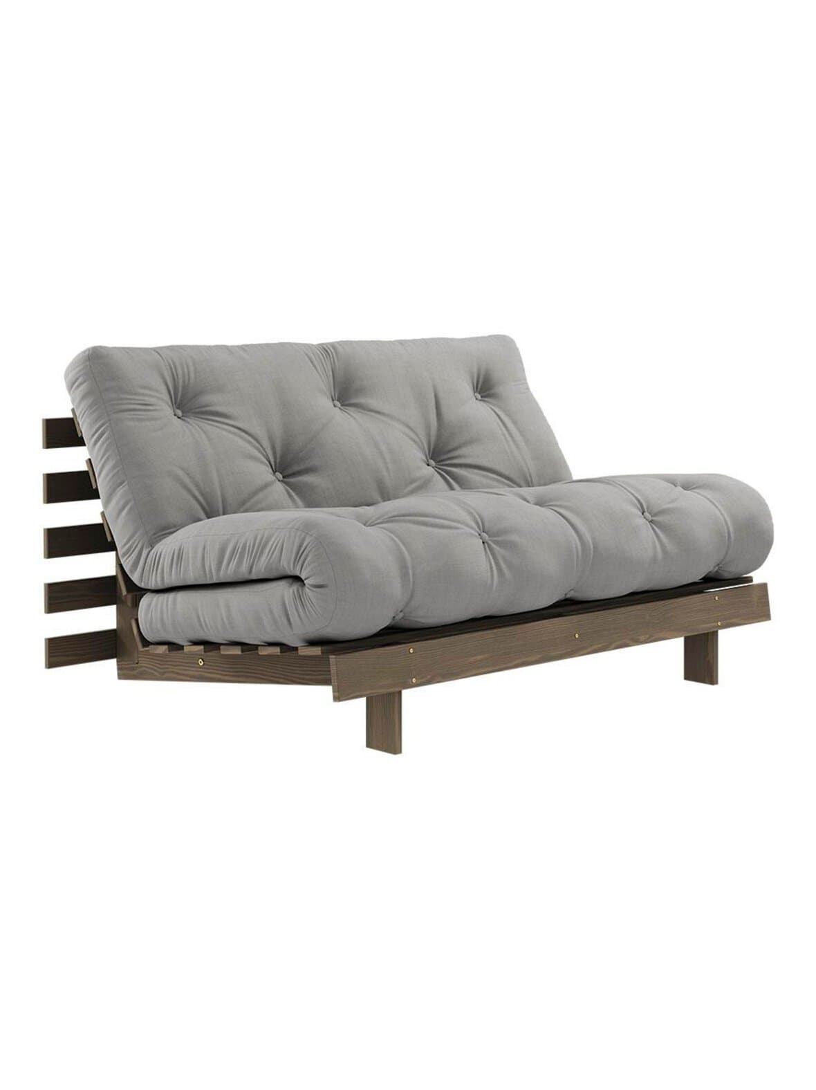 Roots-futonsohva grey/ruskea l 140 cm – Karup