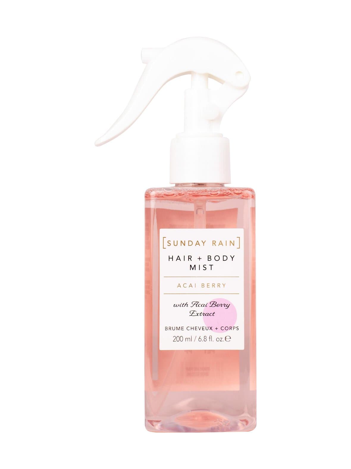 Acai hair & body mist -hius & vartalosuihke – Sunday Rain