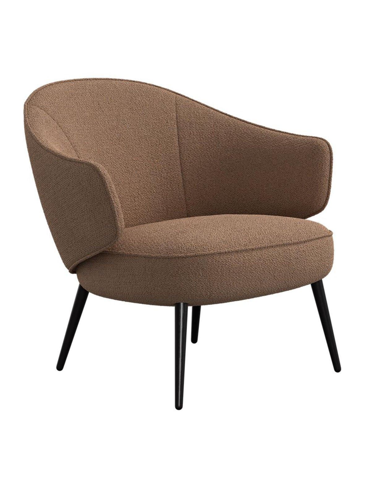 Charlotte-nojatuoli rimini-kangas 3085 kameli / espresso – BoConcept