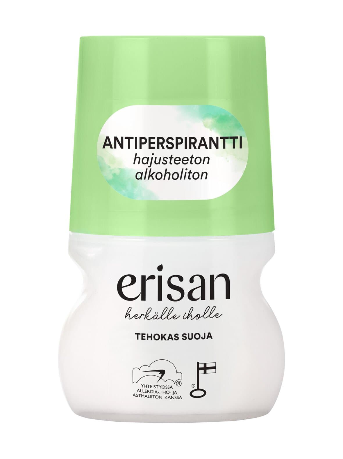 Hajusteeton roll-on antiperspirantti 50 ml – Erisan