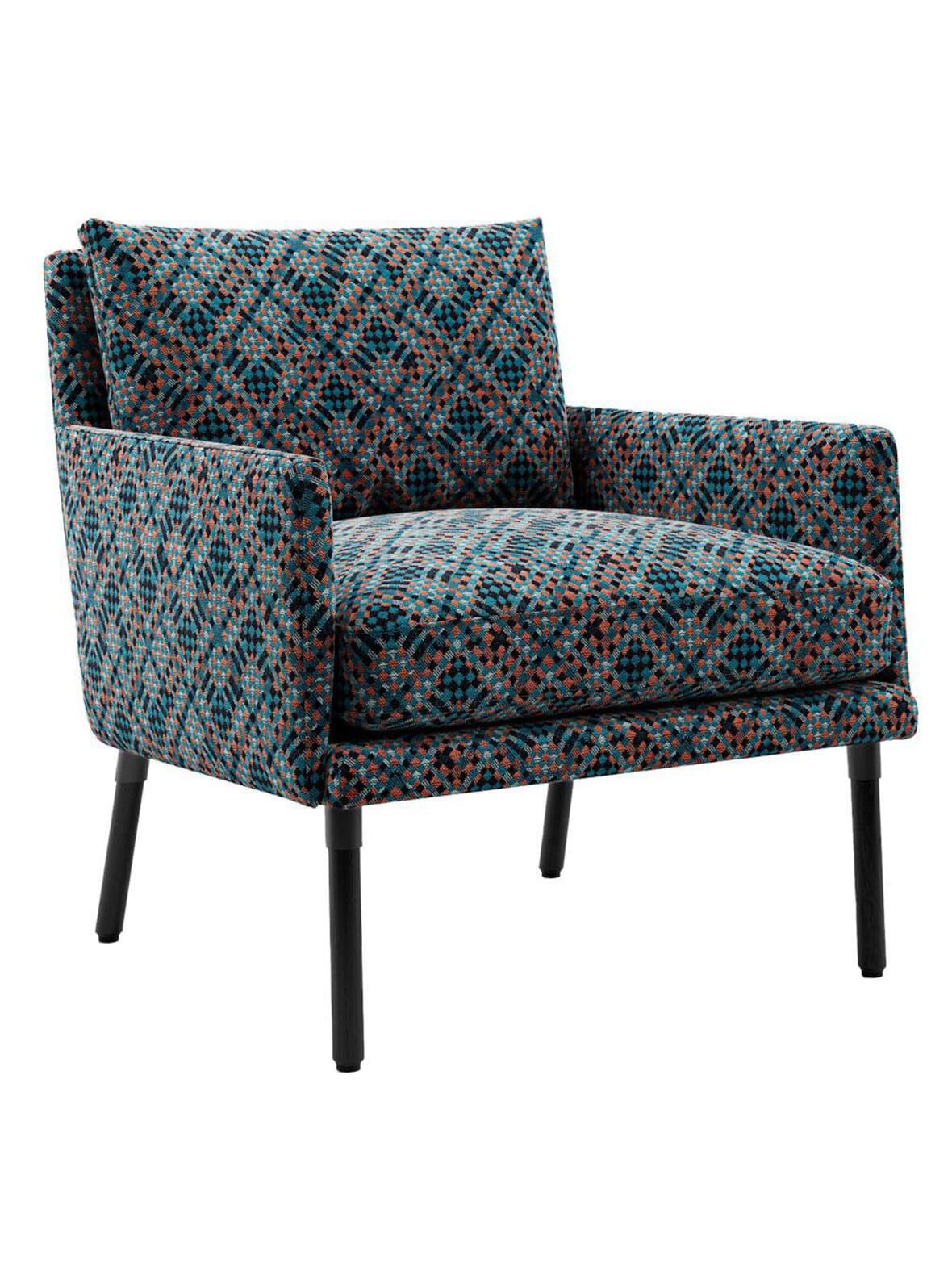 Lin-nojatuoli piazza-kangas 034 monivärinen – Adea