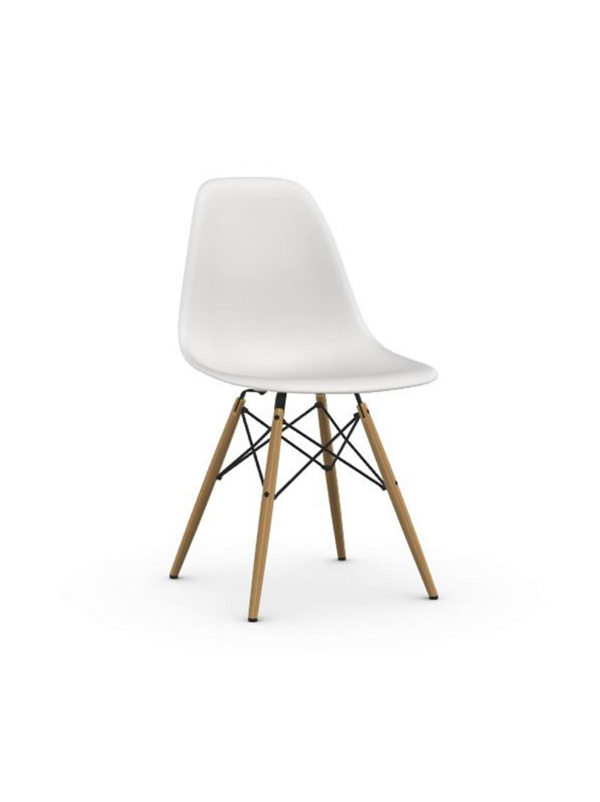 Eames dsw re -tuoli cotton white/hunajasaarni – Vitra