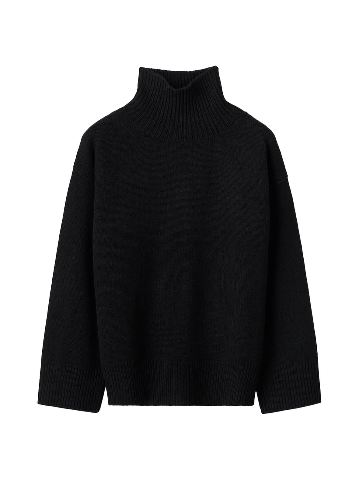 Boyfriend turtleneck -kashmirneule – Soft Goat