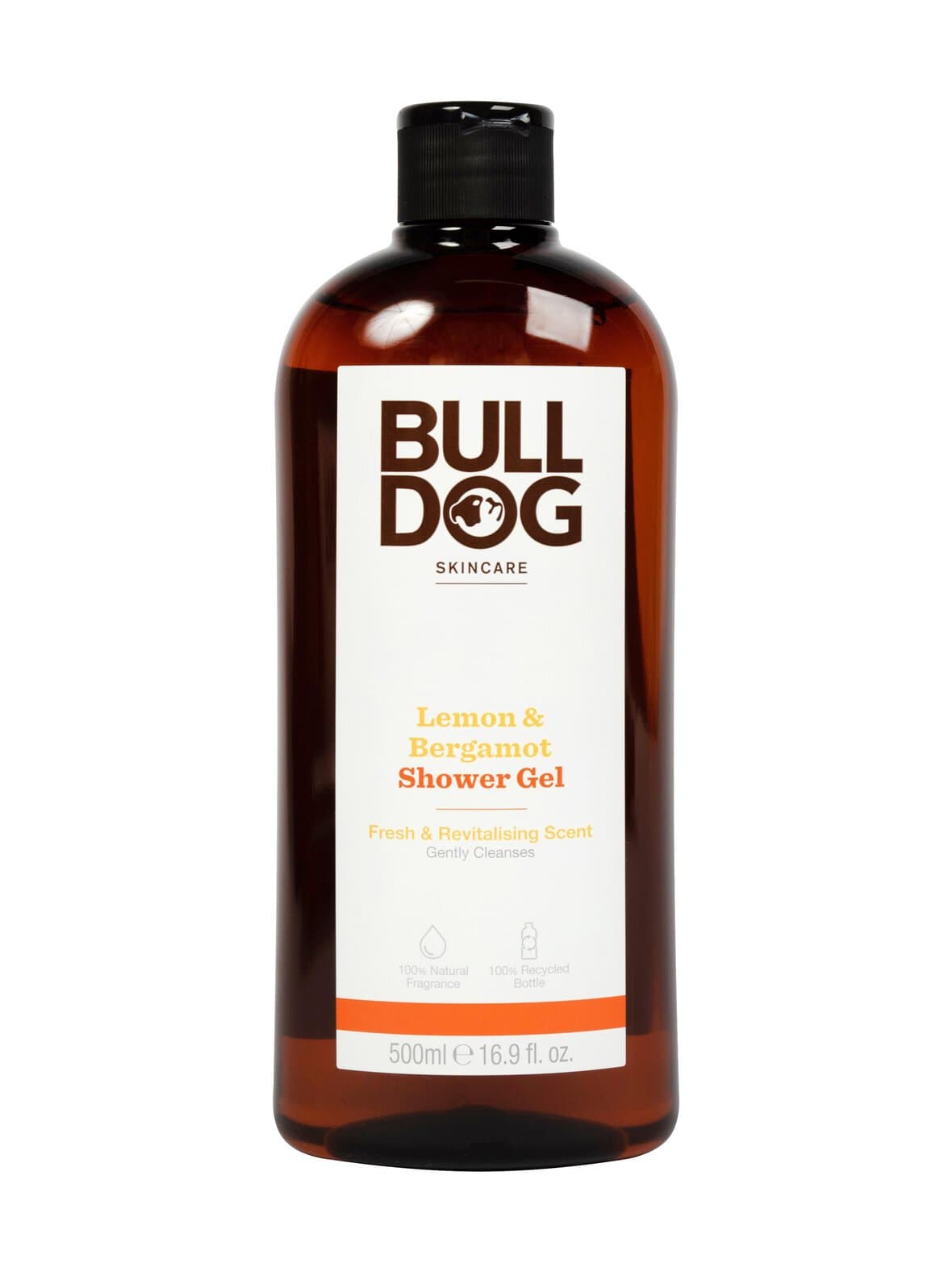 Lemon & bergamot shower gel -suihkugeeli 500 ml – Bulldog Natural Skincare