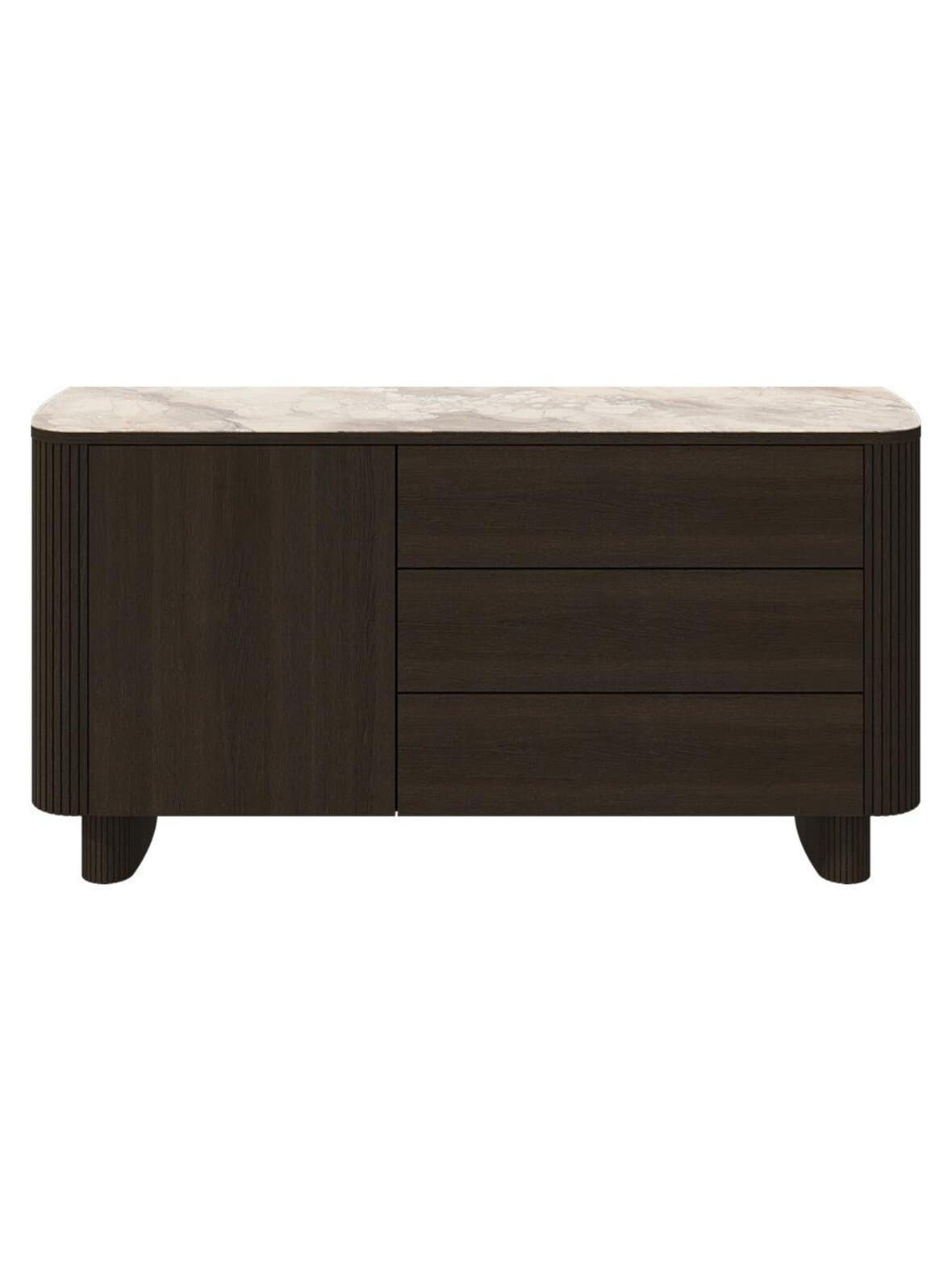 Santiago-senkki ruskea keramiikka / tumma tammi l 150 cm – BoConcept