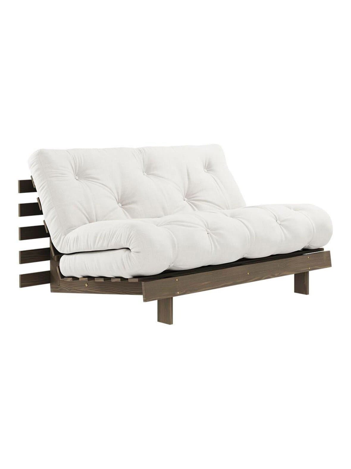 Roots-futonsohva natural/ruskea l 140 cm – Karup