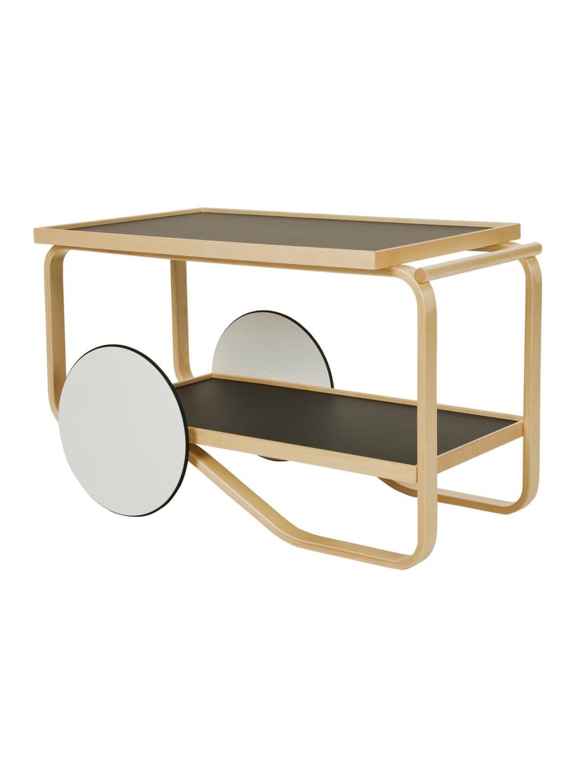 Tarjoiluvaunu 901 koivu/musta – Artek