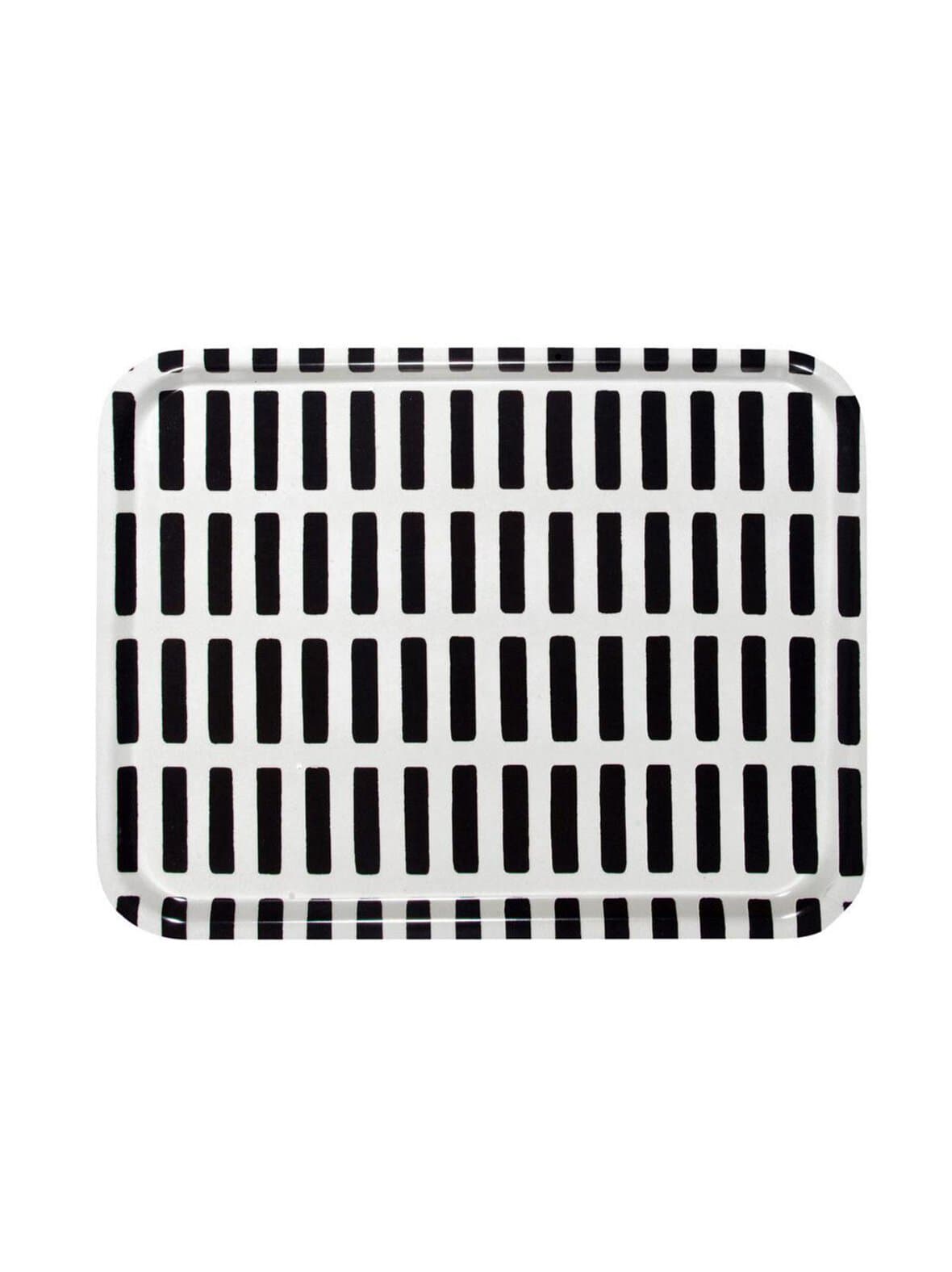 Siena-tarjotin valkoinen/musta 43 x 33 cm – Artek