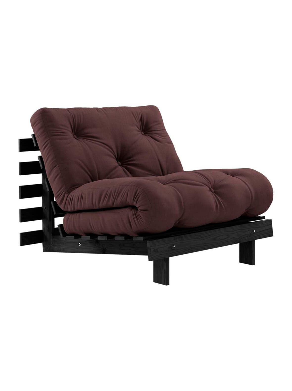 Roots-futonnojatuoli brown/musta – Karup