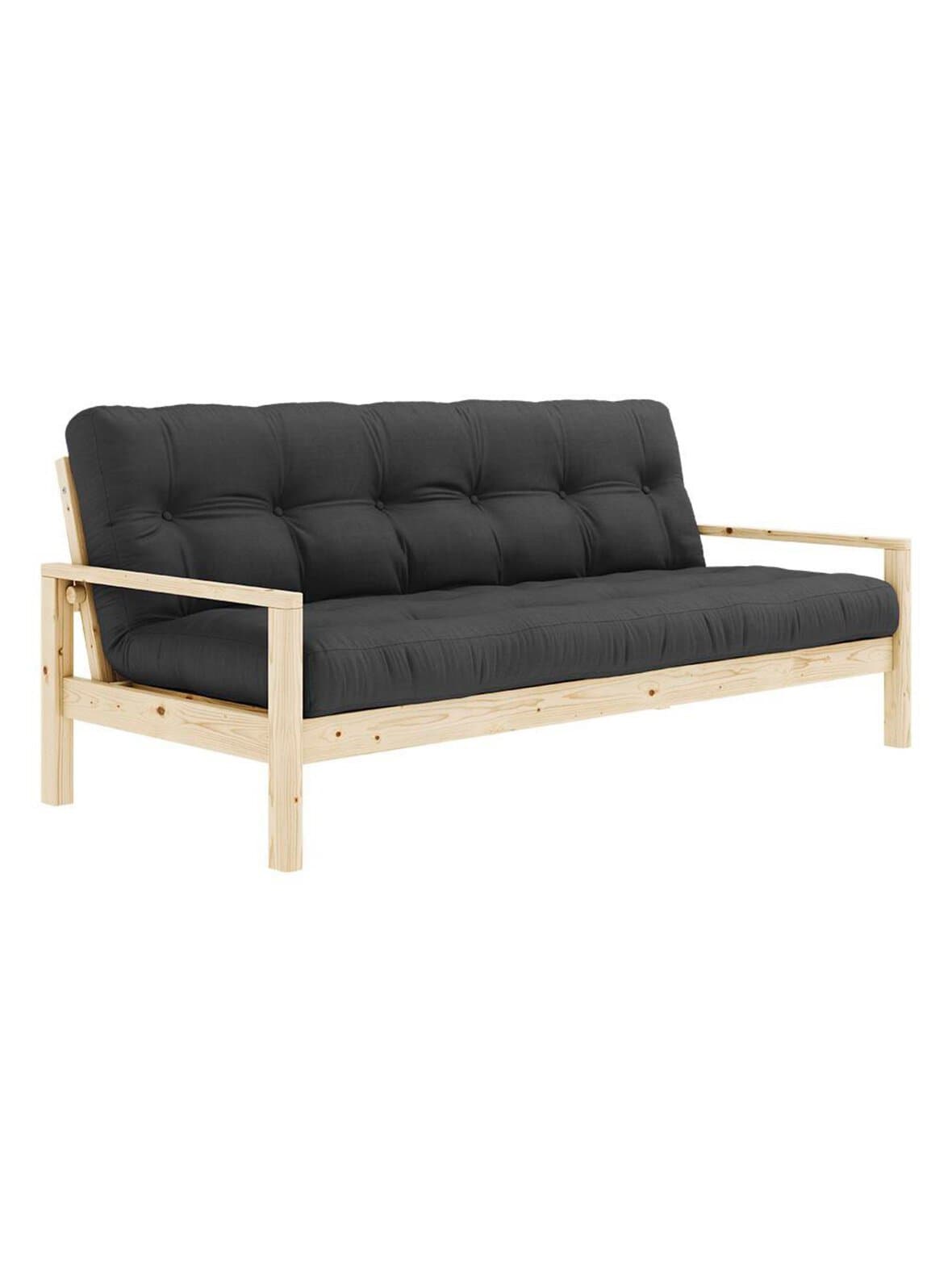 Knob-futonsohva dark grey/mänty l 205 cm – Karup