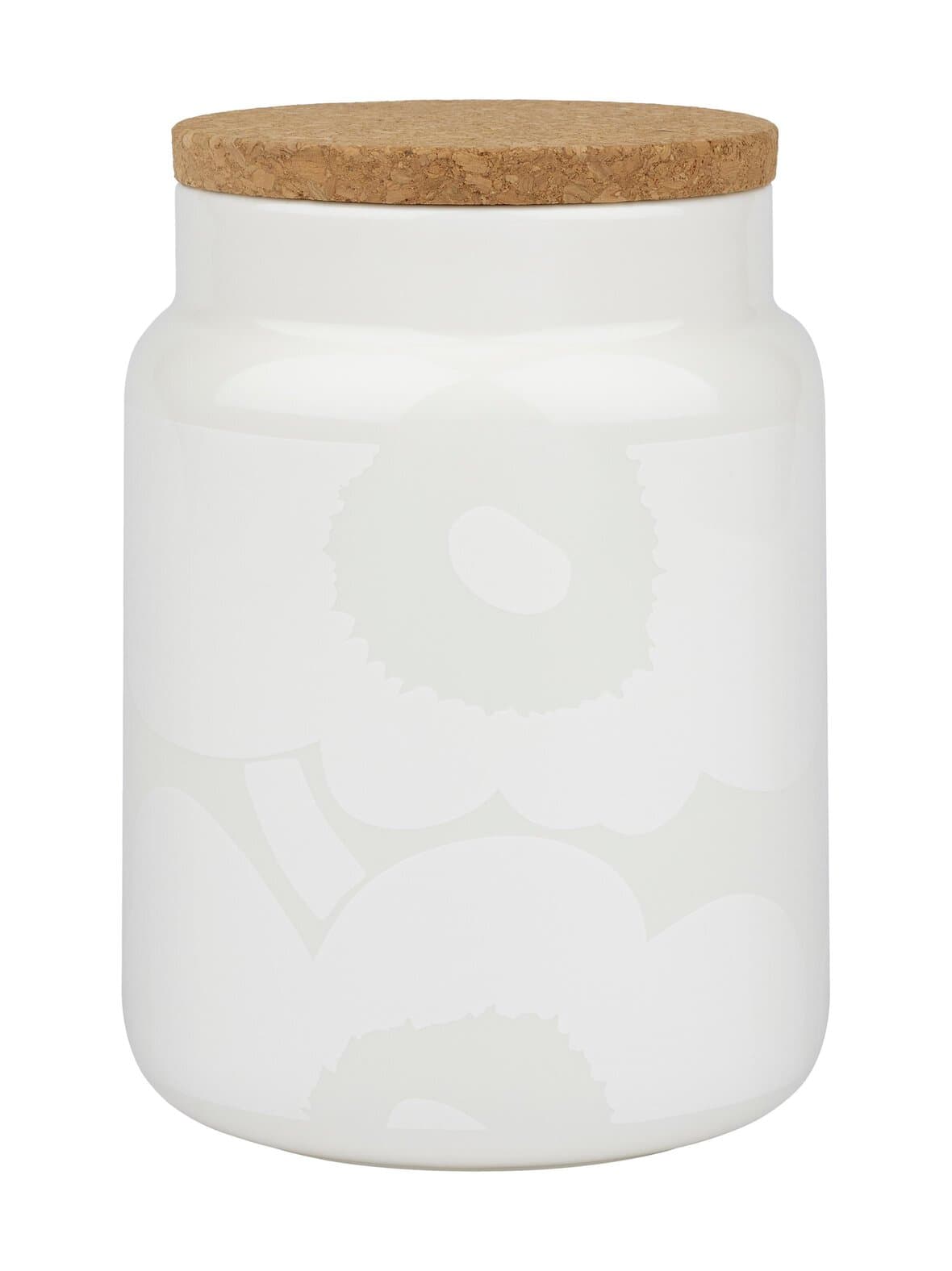 Oiva unikko -purkki, korkkikannella 1.2 l – Marimekko