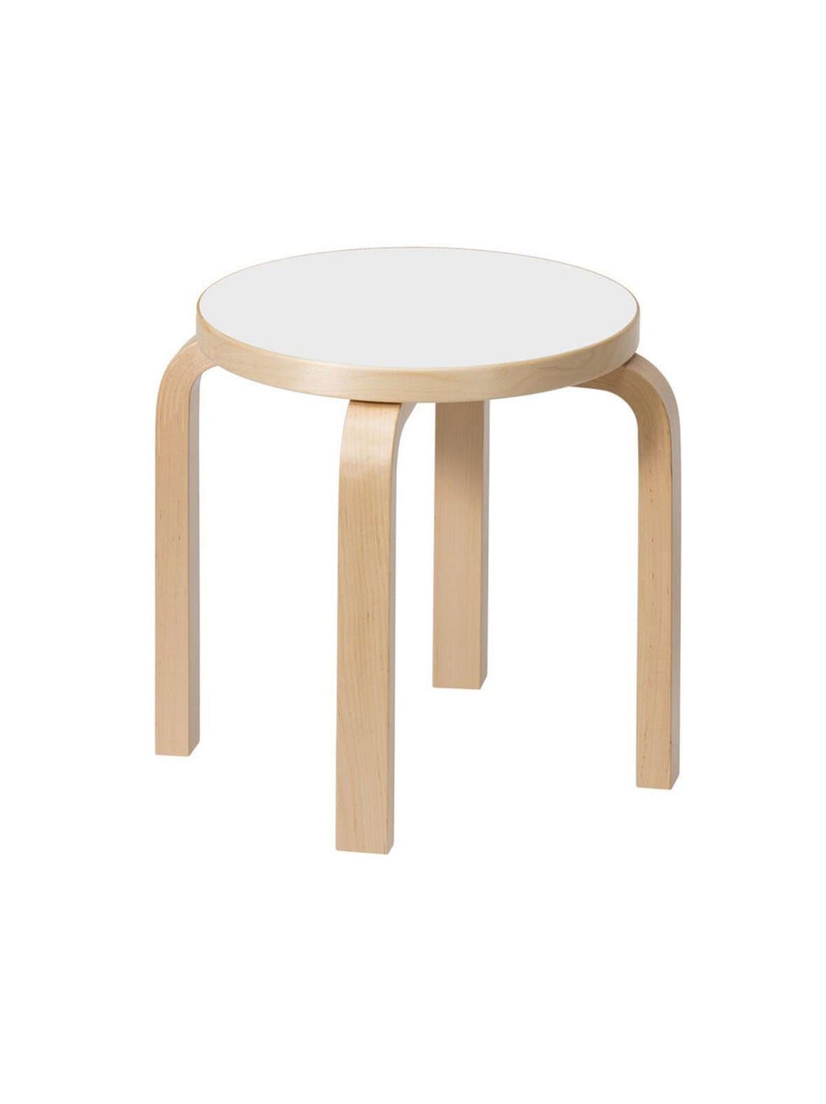 Lasten jakkara ne60 koivu/valkoinen laminaatti – Artek