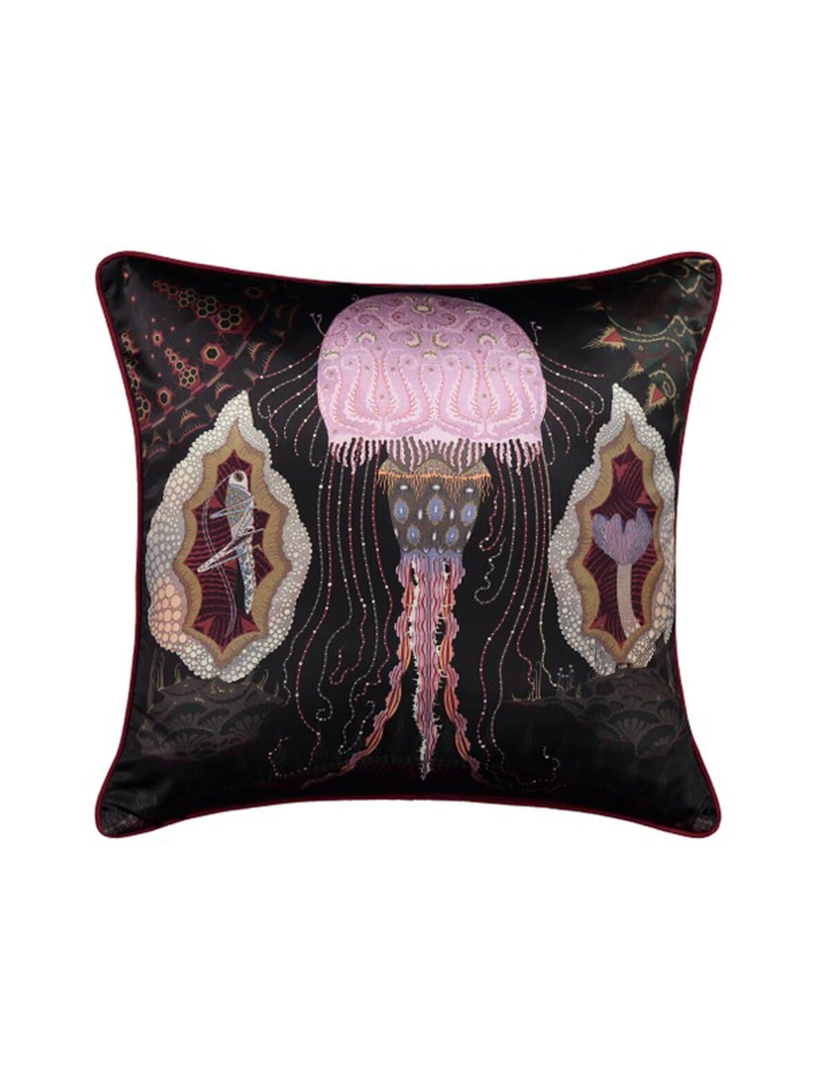 Cosmic jellyfish silk cushion cover -silkkityynynpäällinen – Klaus Haapaniemi & Co
