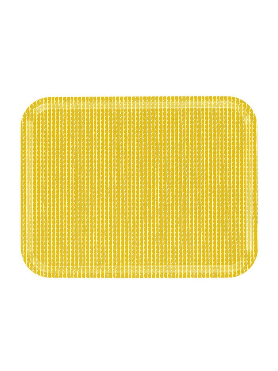 Rivi-tarjotin sinapinkeltainen/valkoinen 43 x 33 cm – Artek