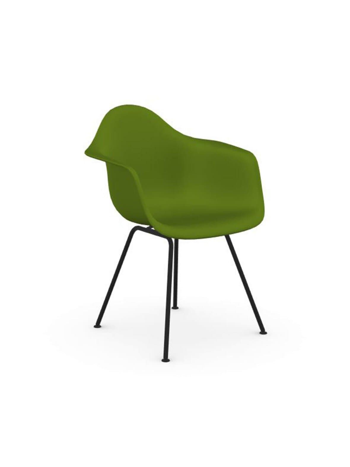 Eames dax re -tuoli käsinojilla forest/musta – Vitra