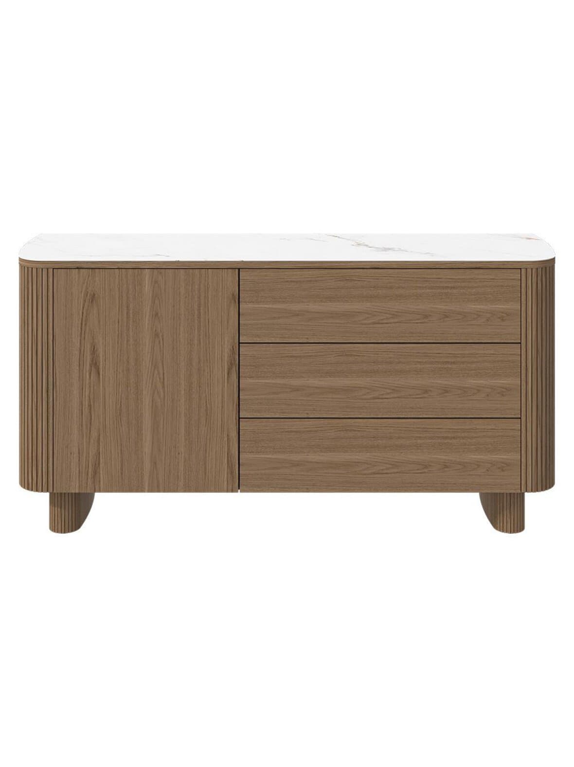 Santiago-senkki valkoinen keramiikka / luonnonvärinen tammi l 150 cm – BoConcept