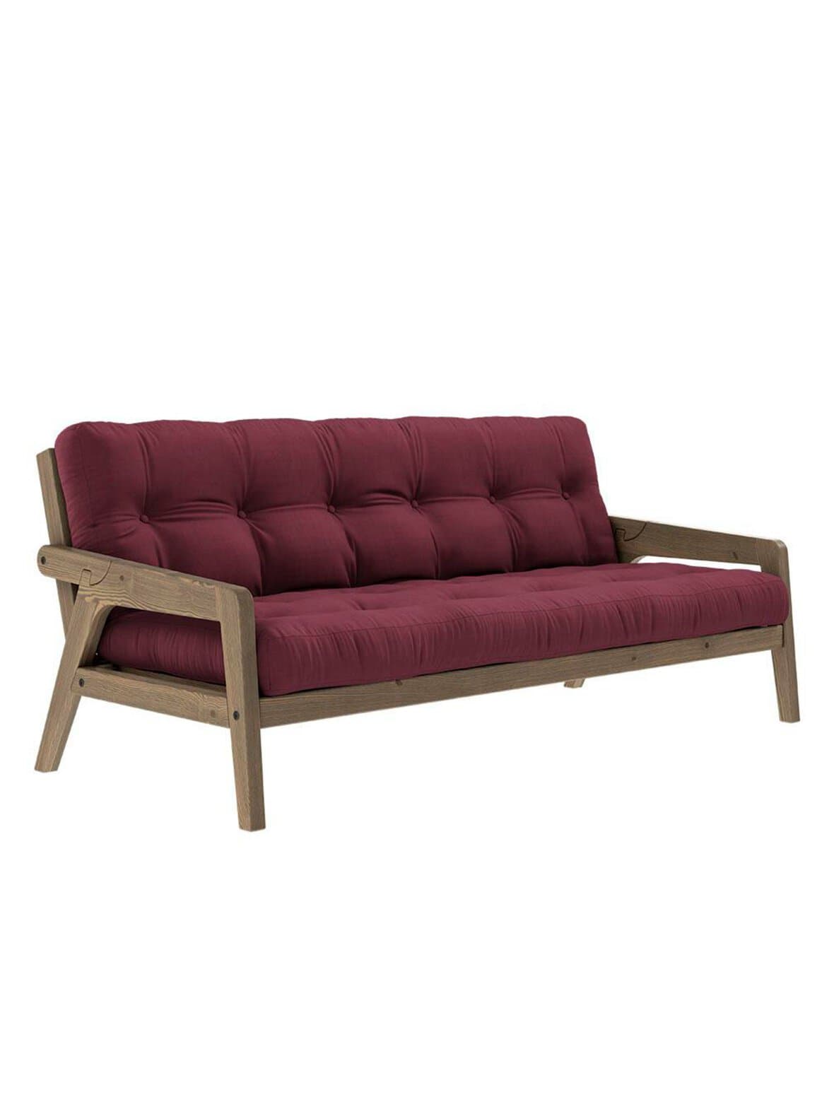 Grab-futonsohva bordeaux/ruskea l 200 cm – Karup
