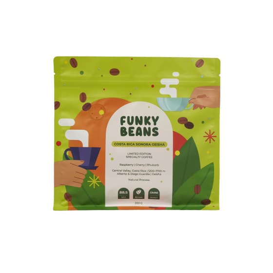 Specialty-kahvipavut Funky Beans Costa Rica Sonora Geisha, 200 g – Funky Beans