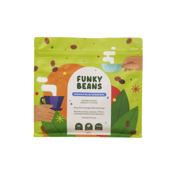 Specialty-kahvipavut Funky Beans Jamaica Blue Mountain, 200 g – Funky Beans