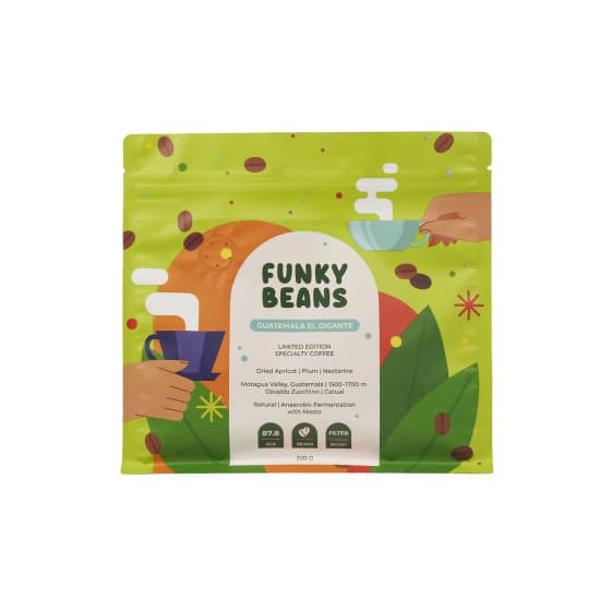 Specialty-kahvipavut Funky Beans Guatemala El Gigante Filter, 200 g – Funky Beans