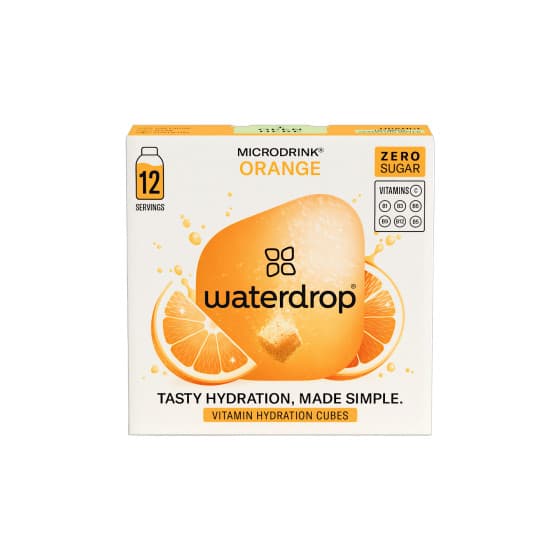 Waterdrop Microdrink Orange vitamiinijuomakuutiot, 12 kpl. – Waterdrop