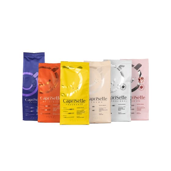 Lajitelma kahvipapuja Caprisette, 6 x 250 g – Caprisette