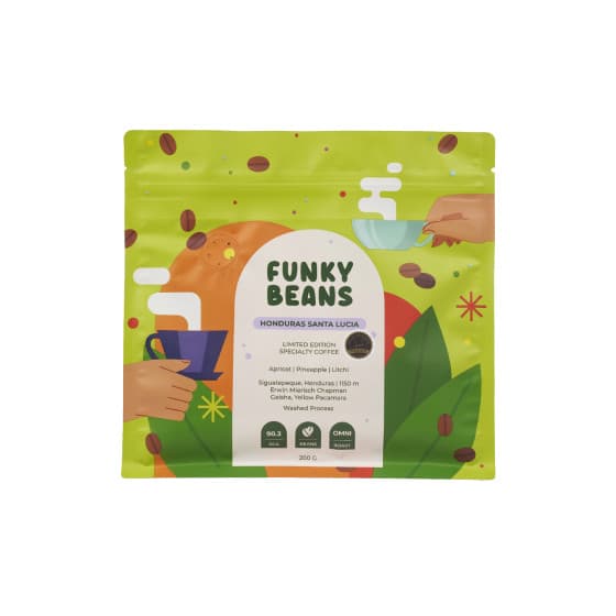 Specialty-kahvipavut Funky Beans Honduras Santa Lucia COE#2, 200 g – Funky Beans