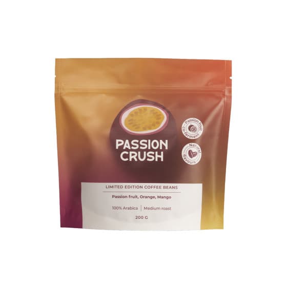 Kahvipavut Passion Crush (fermentoitu passiohedelmän kanssa), Limited Edition, 200 g – KahviKaveri