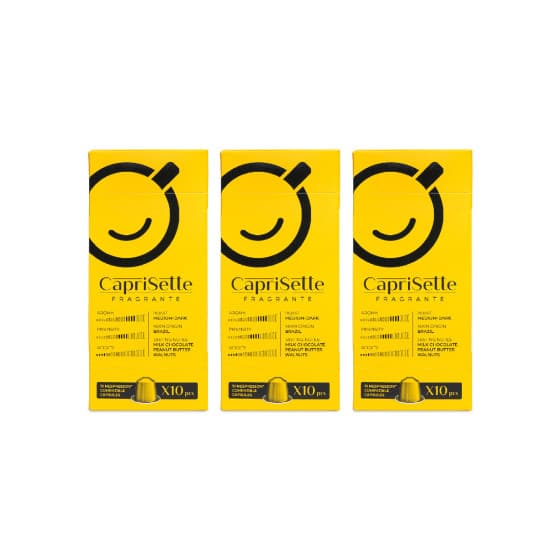 Nespresso® koneisiin sopivat kahvikapselit Caprisette Fragrante, 3 x 10 kpl. – Caprisette