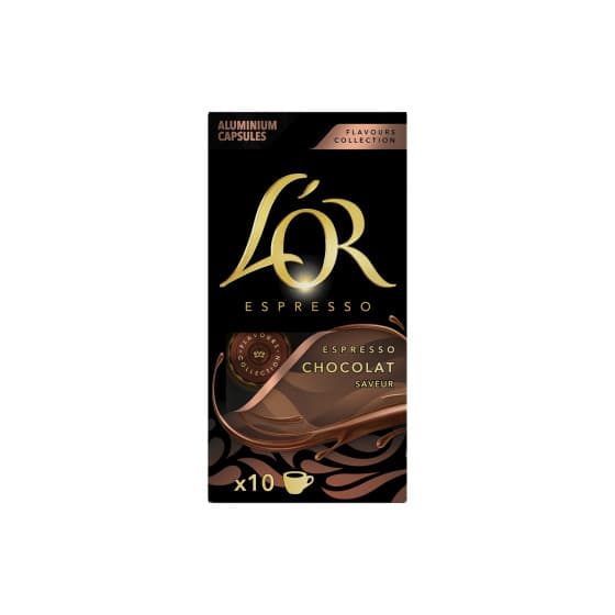 L'OR Chocolat kahvikapselit Nespresso®-kahvikoneisiin, 10 kpl. – L'OR