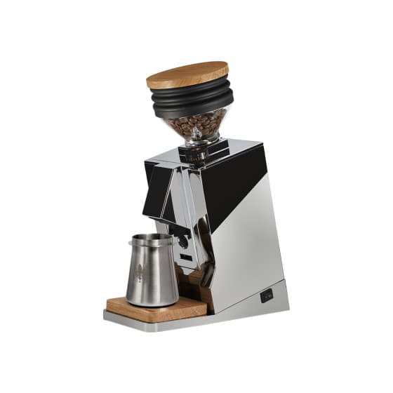 Eureka Oro Mignon Single Dose espresso-kahvimylly – kromi, käytetty – Eureka Oro