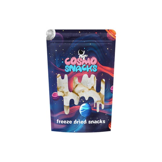 Cosmo Snacks pakastekuivattu vaniljajäätelö, 50 g – COSMO SNACKS
