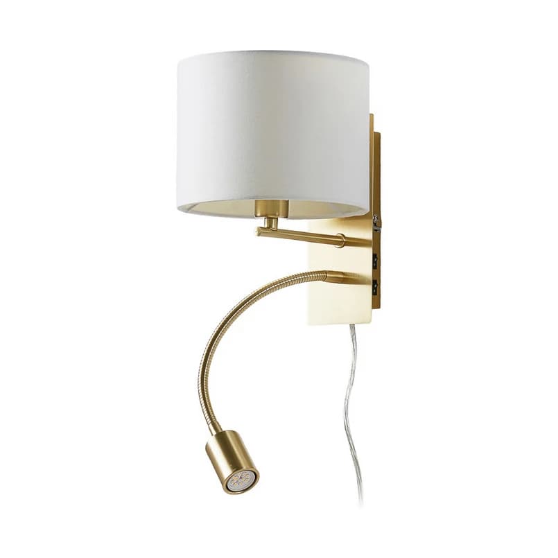 Lindby - Florens Seinävalaisin White/Brass – Lindby