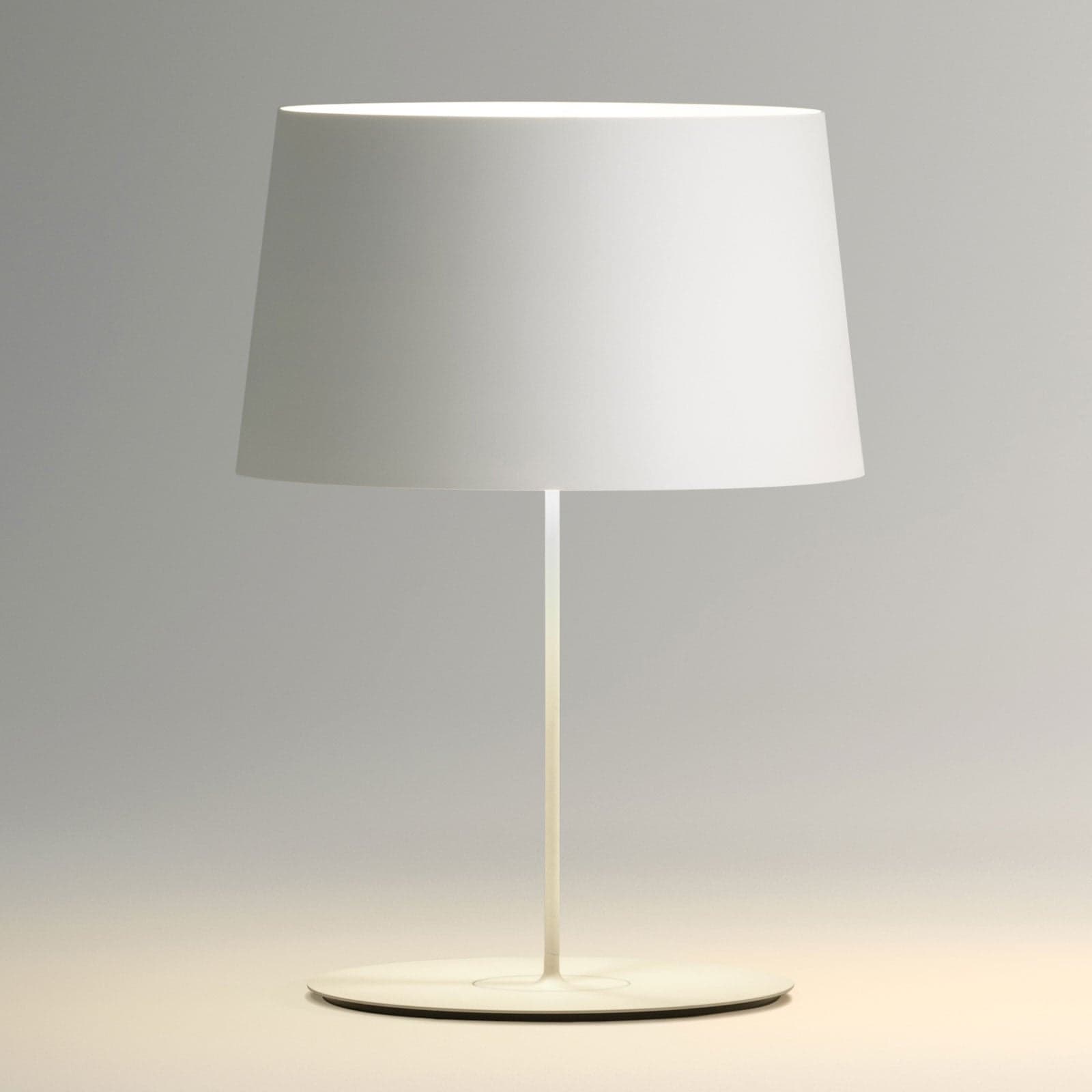 Warm 4901 pöytävalaisin, Ø 42 cm, valkoinen Vibia - Olohuone - Moderni - Metalli - Varjostimella – Vibia