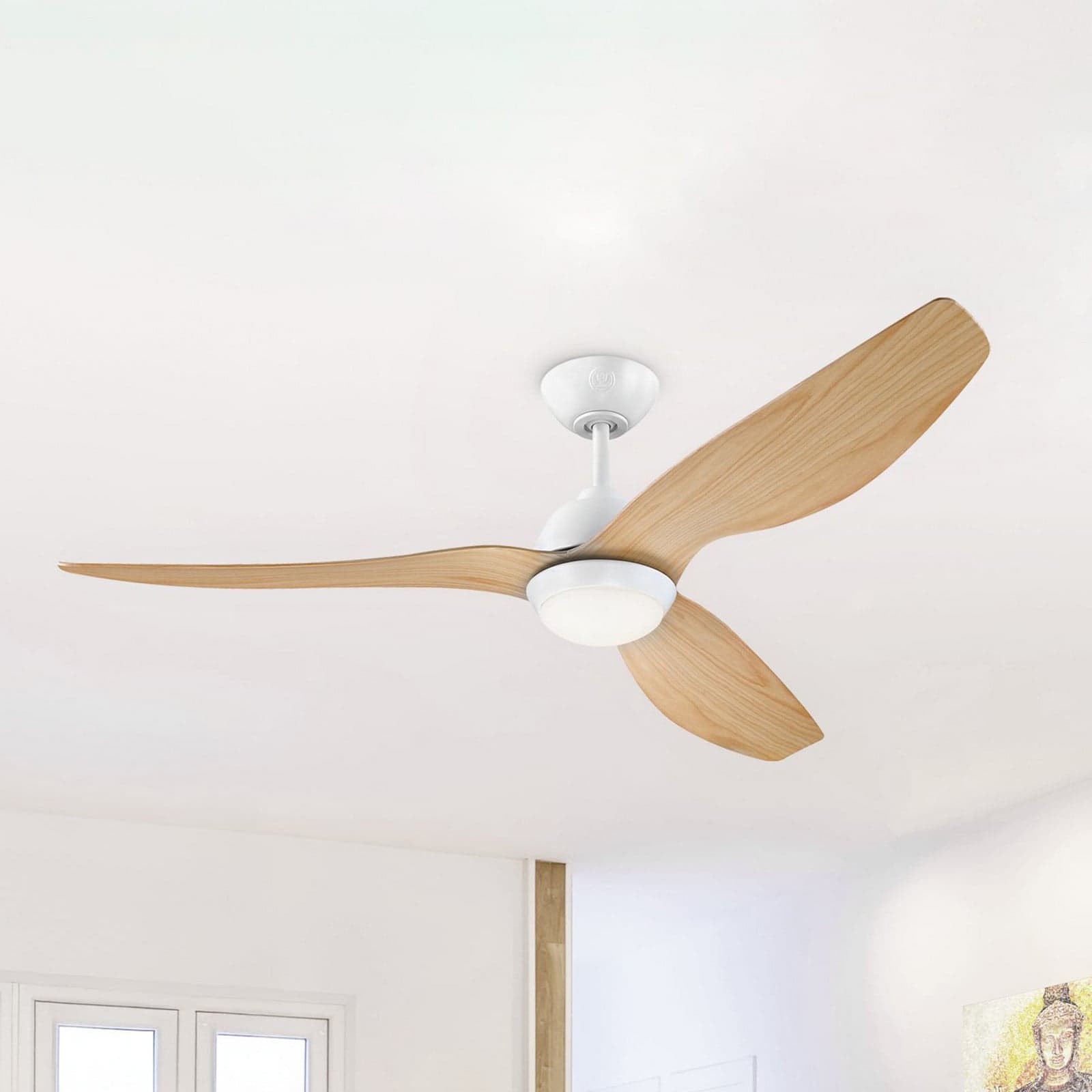 7316140 LED-kattotuuletin, DC, hiljainen, 132 cm – Westinghouse - Olohuone - Moderni - Muovi – Westinghouse