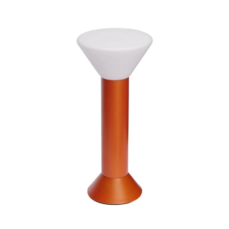 Hübsch - Flash Portable Pöytävalaisin Metallinen Oranssi – Hübsch