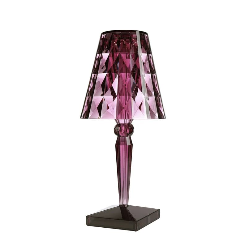 Kartell - Big Battery Portable Pöytävalaisin IP54 Plum – Kartell