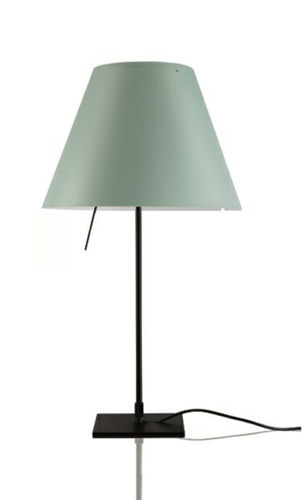 Costanzina Pöytävalaisin Musta/Comfort Green Luceplan - Olohuone - Alumiini – Luceplan